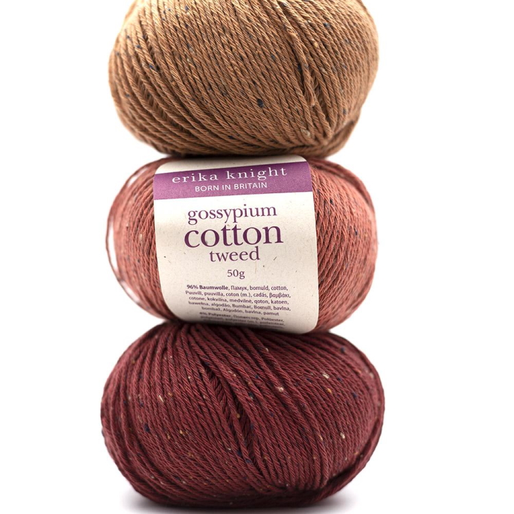 Erika Knight Yarns Gossypium Cotton Tweed, Orange